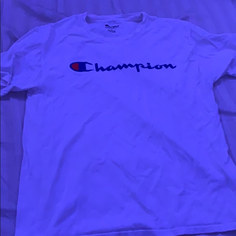 Champion Big Script Logo Tee ( Men’s Medium)